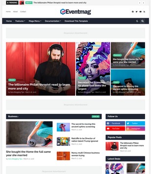 EventMag Blogger Templates