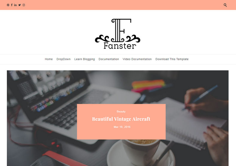 Fanster Blogger Template is an amazingly looking elegant responsive and clean blogspot free blogger theme which brings simplicity to your blog design
