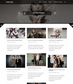 Fantasy Mag Blogger Templates