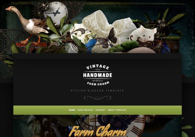 Sample Farm Blog Design Farm Charm Blogger Template • Blogspot Templates 2025