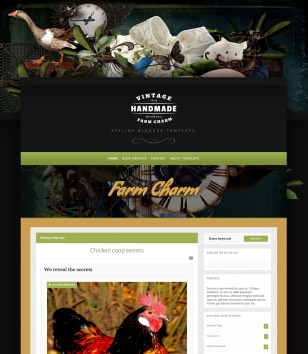 Sample Farm Blog Design Farm Charm Blogger Template • Blogspot Templates 2025