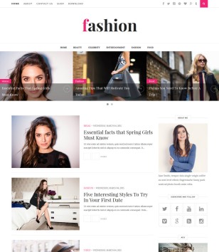 Fashion Clean Blogger Template • Blogspot Templates 2024