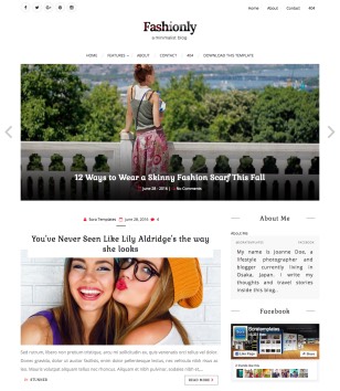 Fashionly Blogger Templates