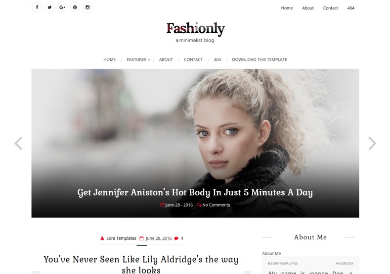 Fashionly Blogger Template. Free blogger templates for create fashion and online magazine blogs. Get completely free blogger templates from gooyaabi. Fashionly Blogger Template.