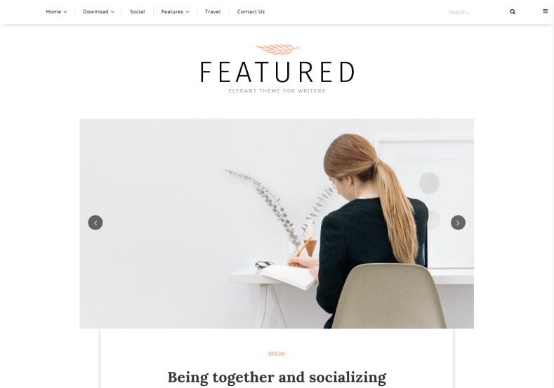 Featured Blogger Template specially designed for simple bloggers who want reach an audience without annoying contend like widgets. Download free Featured Blogger Template.