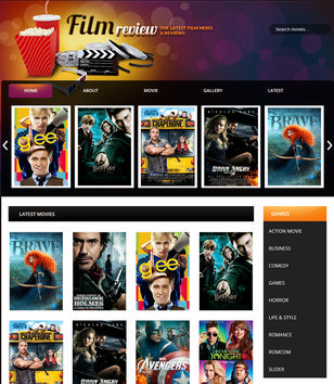 Film Reviews Movie Blogger Template • Blogspot Templates 2017