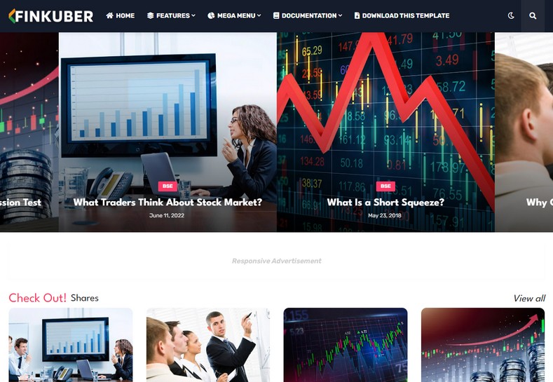 FinKuber Blogger Template is an amazing theme created for the niches like Stocks, Crypto, Finance, and others. The customization of this theme is so easy that any newbie with zero knowledge of Blogspot or website can also edit this by following the provided documentation.