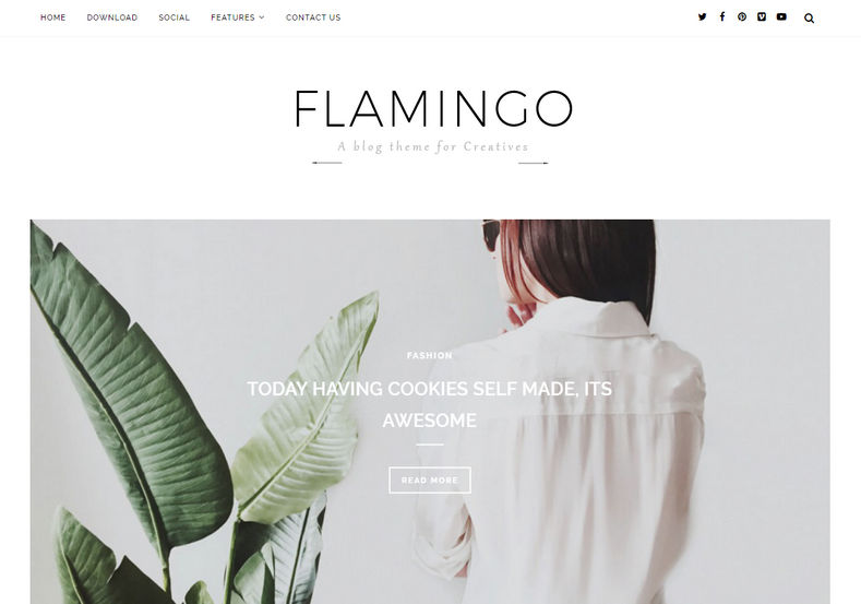 Flamingo Blogger Template is a very modern, clean, feminine theme following the latest designs set by the top bloggers.