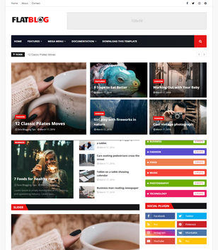 FlatBlog Blogger Templates