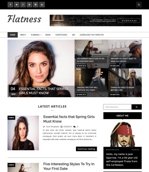 Flatness Blogger Templates