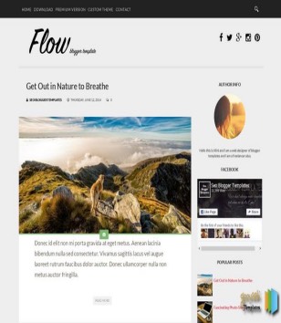 Flow Blogger Templates