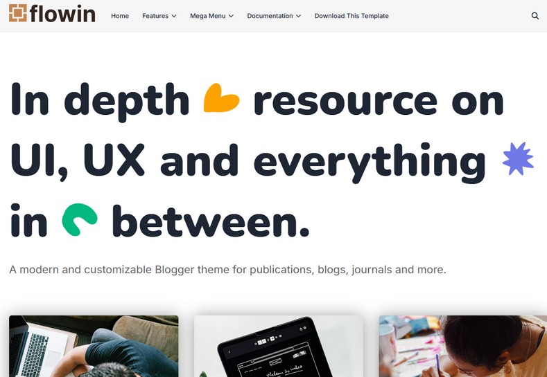 Flowin Blogger Template is a streamlined and stylish theme tailored for modern content creators and lifestyle bloggers.