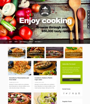 Food Mag Blogger Templates