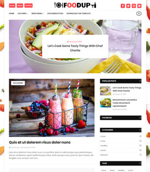 FoodUp Blogger Templates