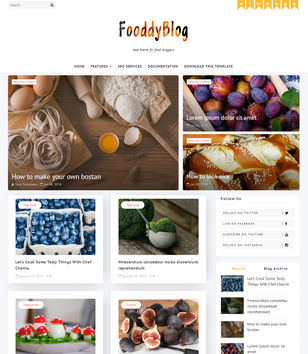 Fooddy Blogger Templates