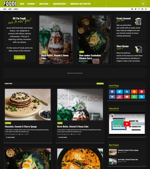 Foodi Blogger Templates