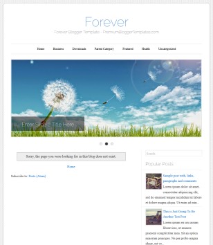 Forever Blogger Templates