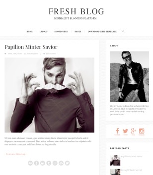 Fresh Blog Blogger Templates