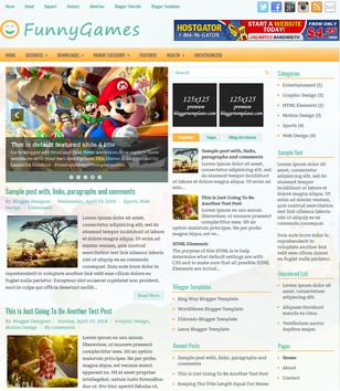 FunnyGames Blogger Template