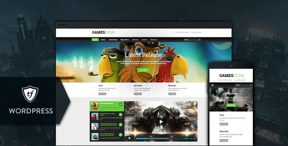 Games Zone - Gaming WordPress Theme