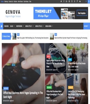 Genova Blogger Templates