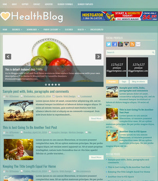 HealthBlog Blogger Templates