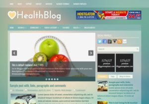 HealthBlog Blogger Template