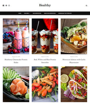 Healthy Blogger Templates