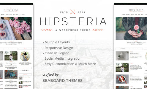 Hipsteria - A WordPress Blog Theme