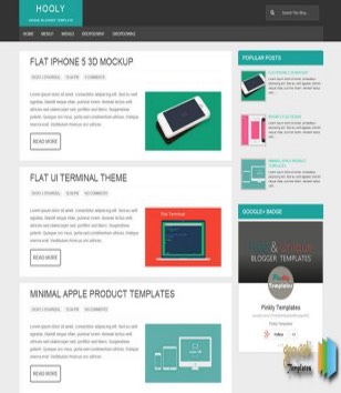 Hooly Responsive Blogger Templates