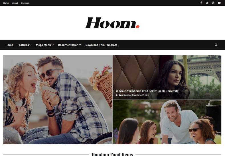 Hoom Blogger Template • Blogspot Templates 2026