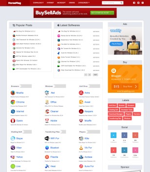 HorseMag Red Blogger Templates