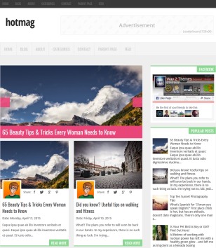 Hotmag Blogger Templates