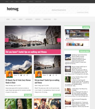Hotmag Blogger Templates