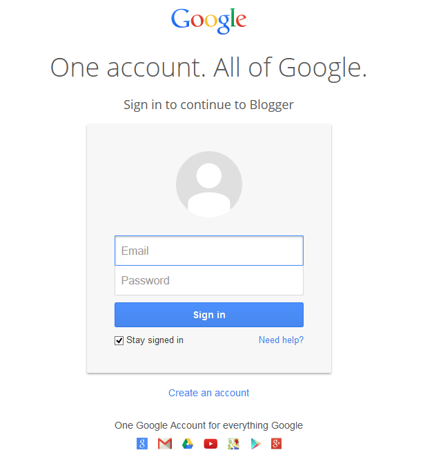 Blogger Log in page - How to install a Blogger Template 2013
