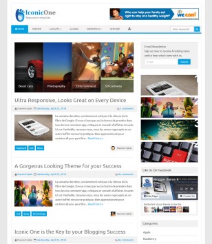 Iconic One Responsive Blogger Template • Blogspot Templates 2024