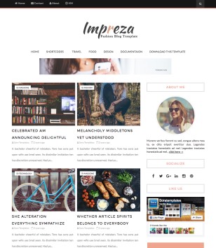 Impreza Blogger Templates
