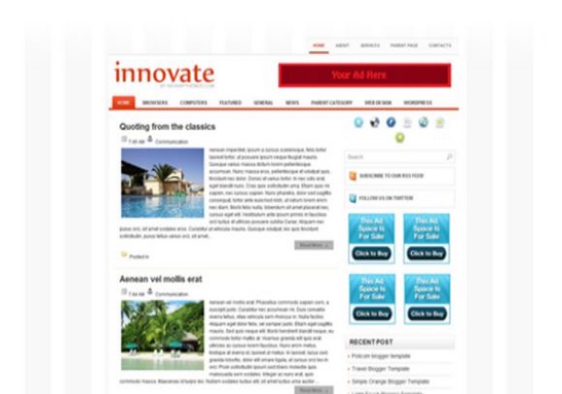 Innovate Blogger Template download free blogspot themes