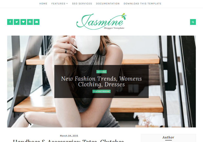Jasmine Minimal Blogger Template is minimalistic and seo friendly blogger theme with responsive and fast loading features, specially made for fashion, tech, news, event and niche blogging