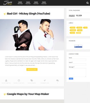 Jatt Vega Blogger Templates