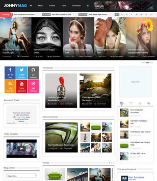 Johnymag Responsive Blogger Templates