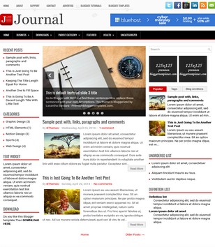 Journal Responsive Blogger Template • Blogspot Templates 2025
