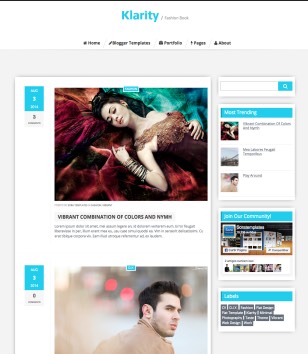 Klarity Responsive Blogger Templates