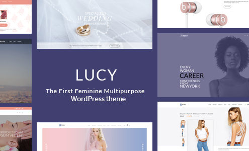 LUCY – Elegant Multipurpose Feminine WordPress Theme