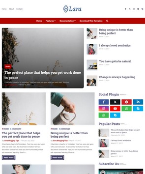 Lara Blogger Templates
