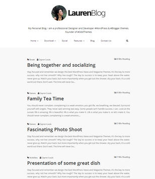 Lauren Blog Blogger Templates