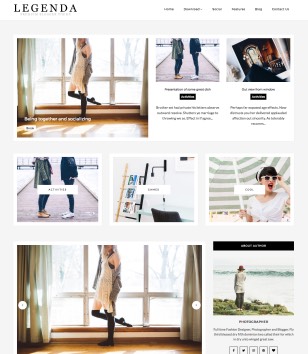 Legenda Fashion Blogger Templates