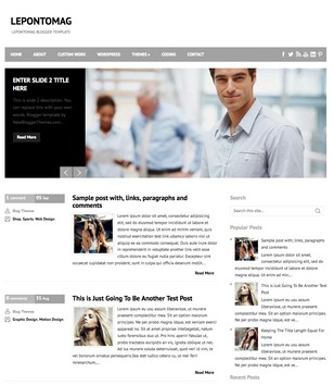 LepontoMag Blogger Template • Blogspot Templates 2024