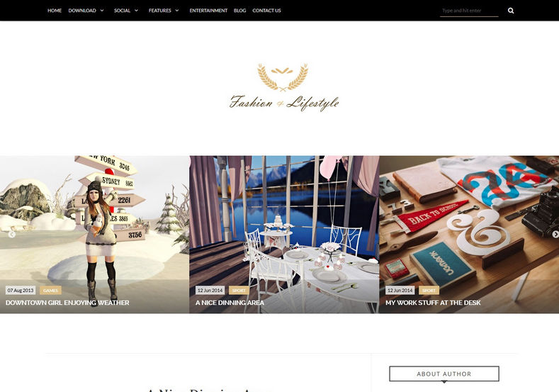 Lifestyle Fashion Blogger Template • Blogspot Templates 2024