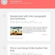 Lingonberry Responsive Blogger Templates